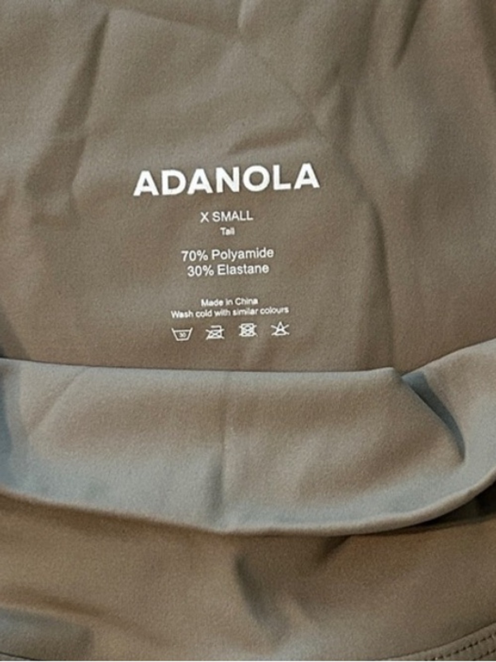 Adanola Ultimate Leggings in Taupe Brown Size X-Small - Picture 5 of 6